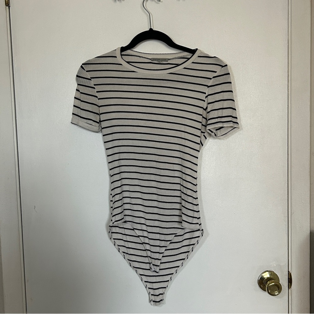 Charlotte Russe Striped Bodysuit